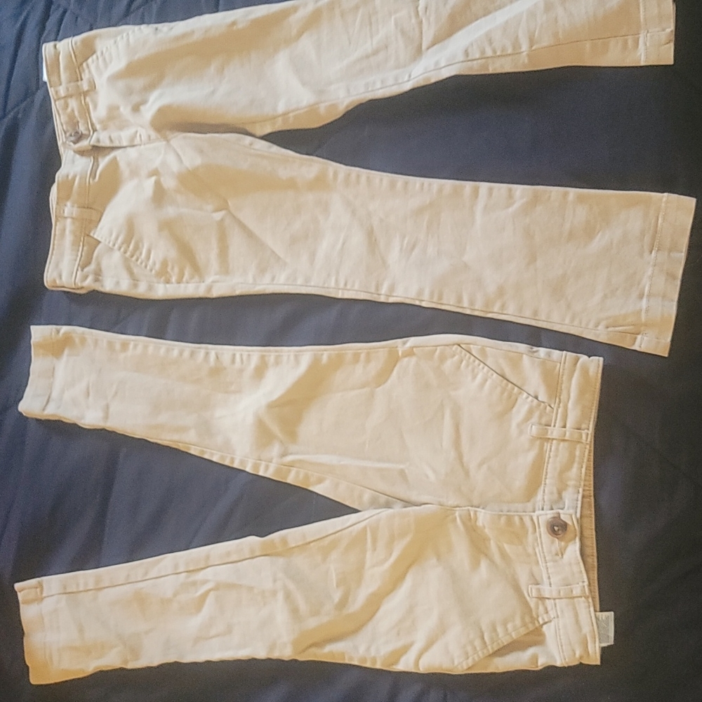TWO PAIRS - Girls Size 6 Khakis